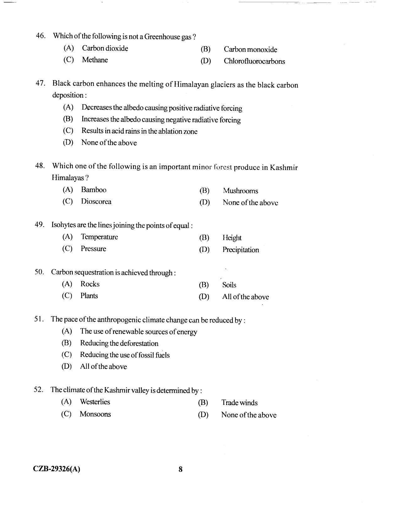 KUET 2023 M.Sc Geoinformatics Question Paper - Page 64