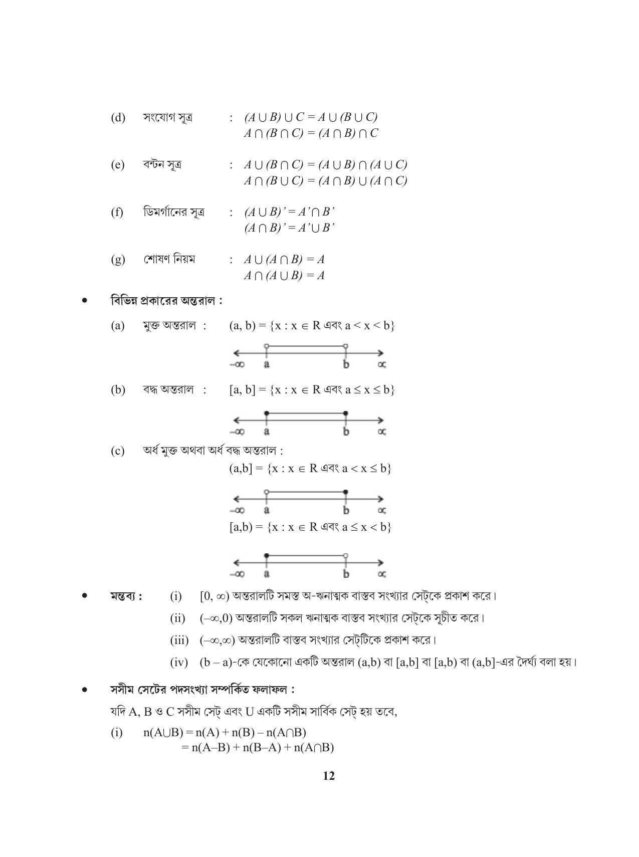 Tripura Board Class 11 Mathematics Bengali Version Workbooks - Page 12