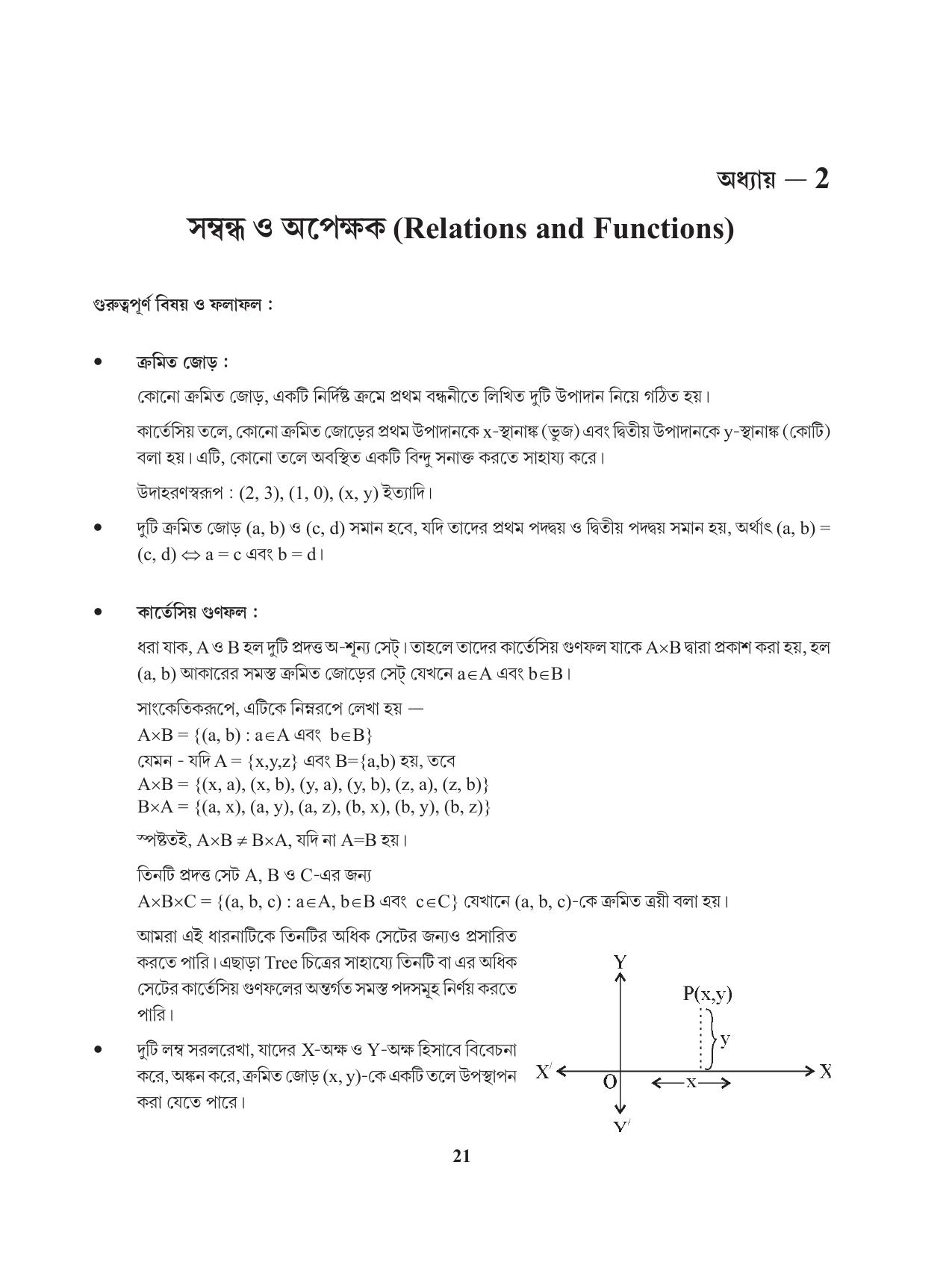 Tripura Board Class 11 Mathematics Bengali Version Workbooks - Page 21