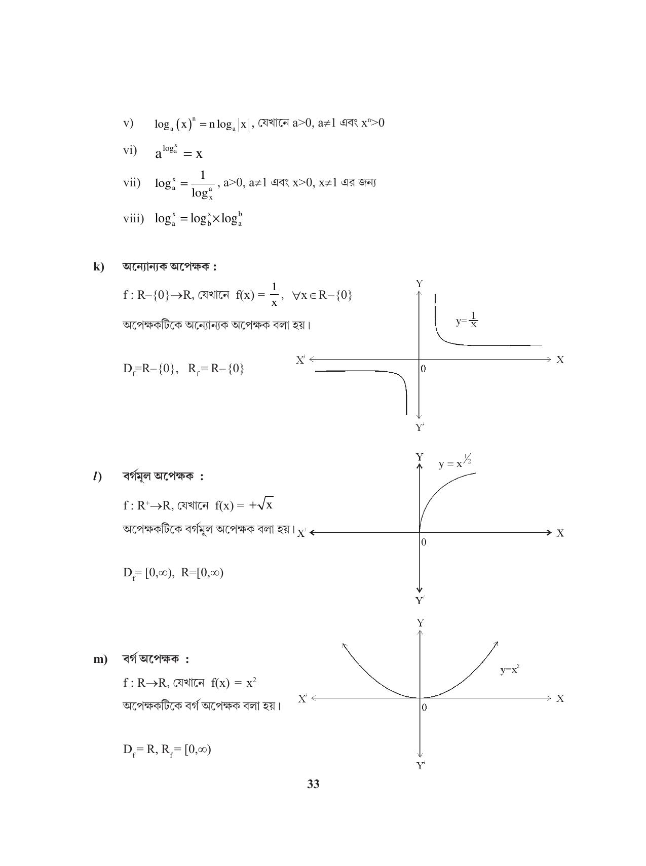 Tripura Board Class 11 Mathematics Bengali Version Workbooks - Page 33