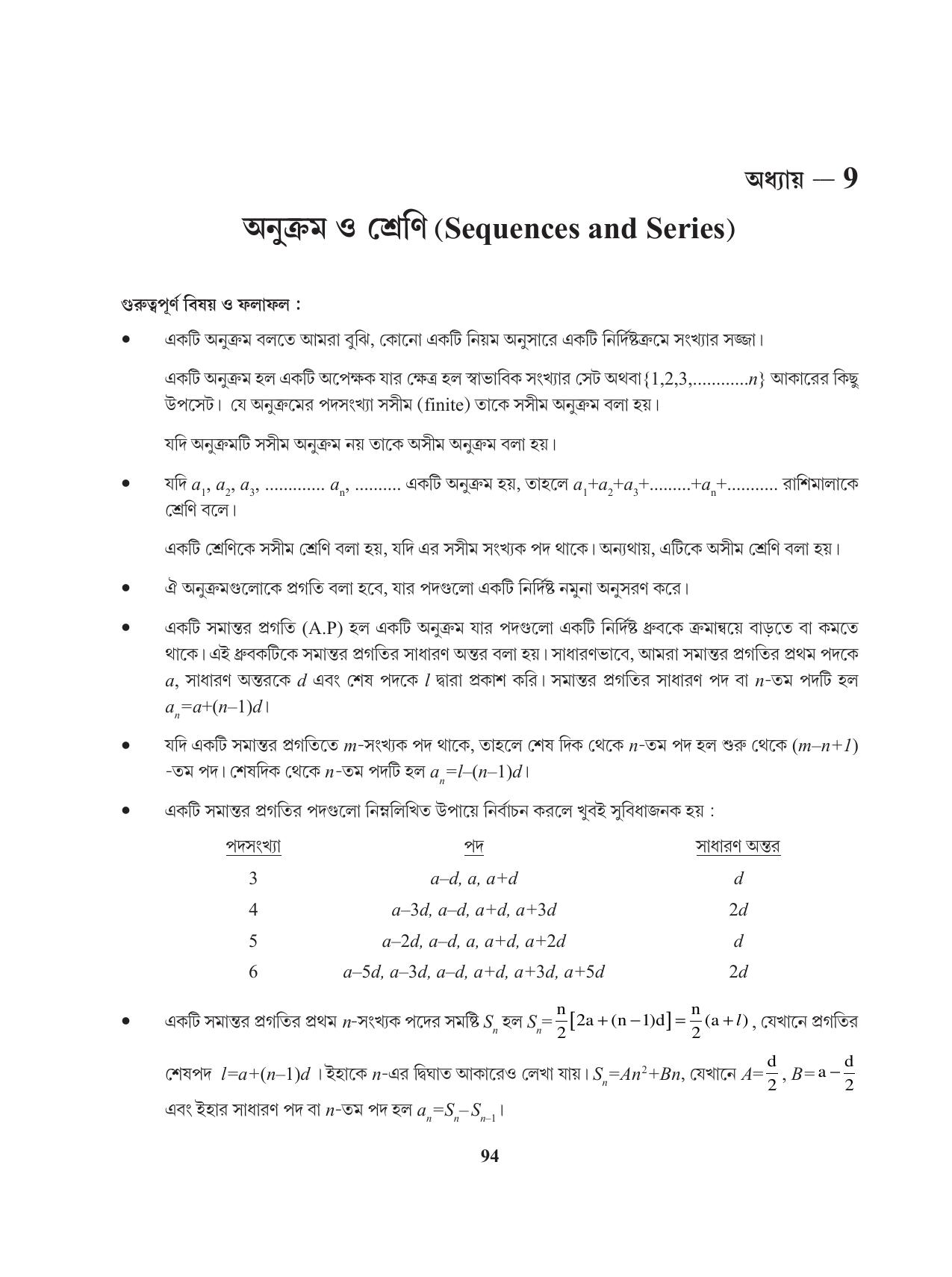 Tripura Board Class 11 Mathematics Bengali Version Workbooks - Page 94