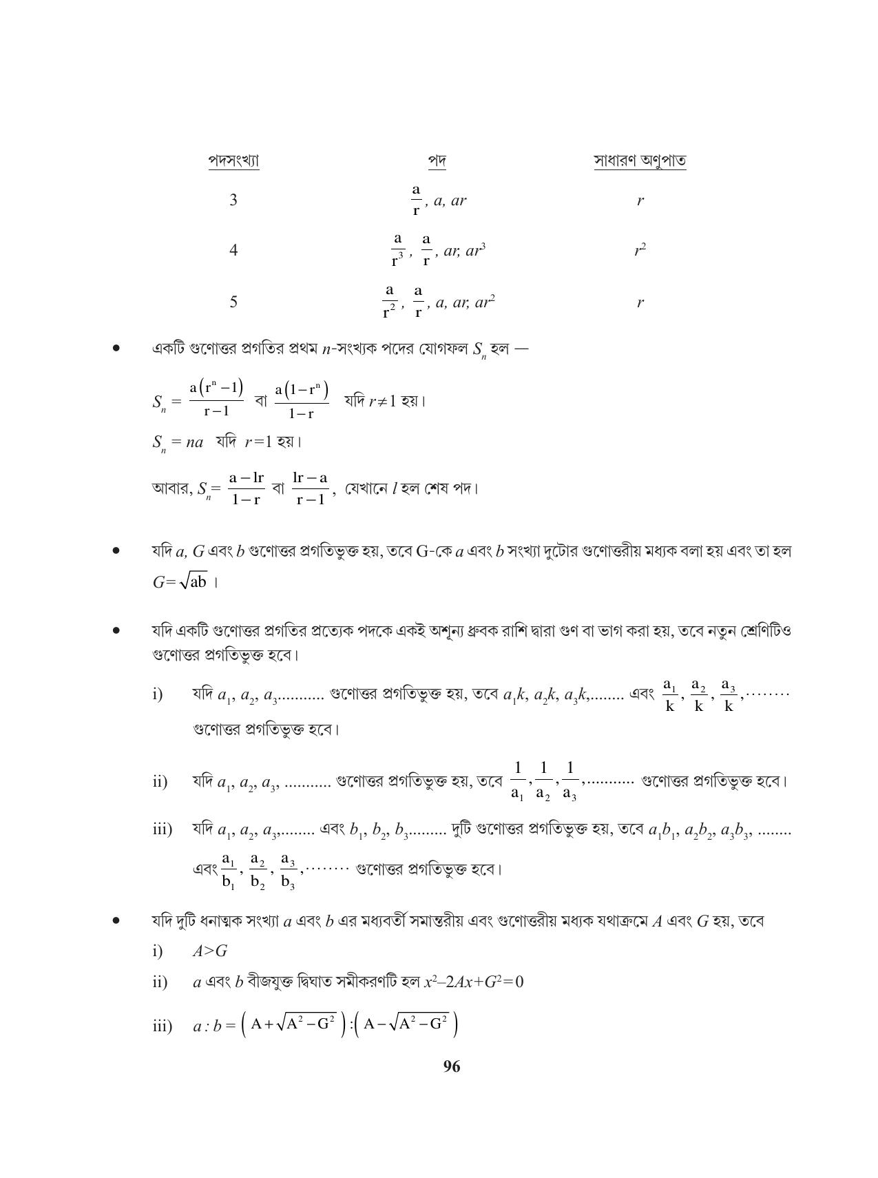 Tripura Board Class 11 Mathematics Bengali Version Workbooks - Page 96