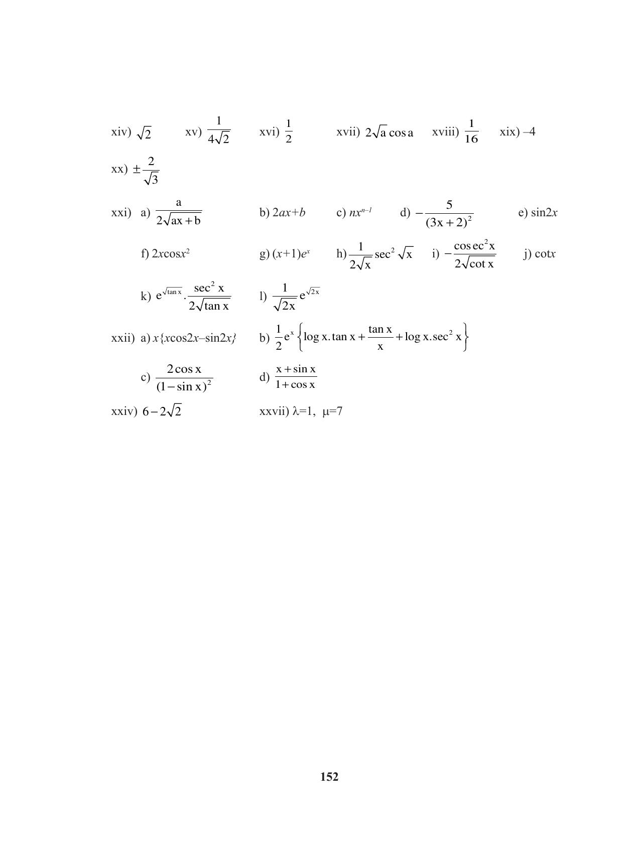 Tripura Board Class 11 Mathematics Bengali Version Workbooks - Page 152