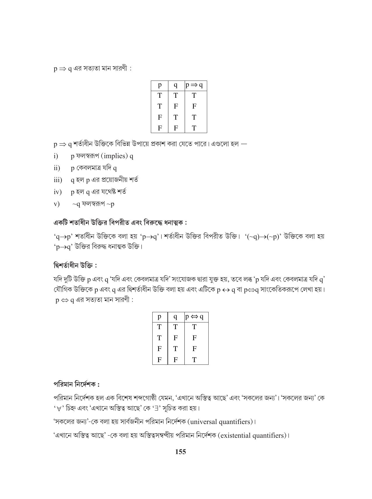 Tripura Board Class 11 Mathematics Bengali Version Workbooks - Page 155