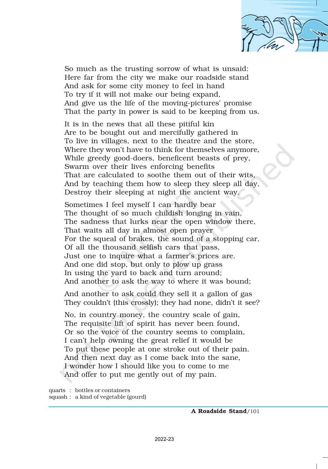 NCERT Book for Class 12 English Chapter 5 A Roadside Stand - Page 2