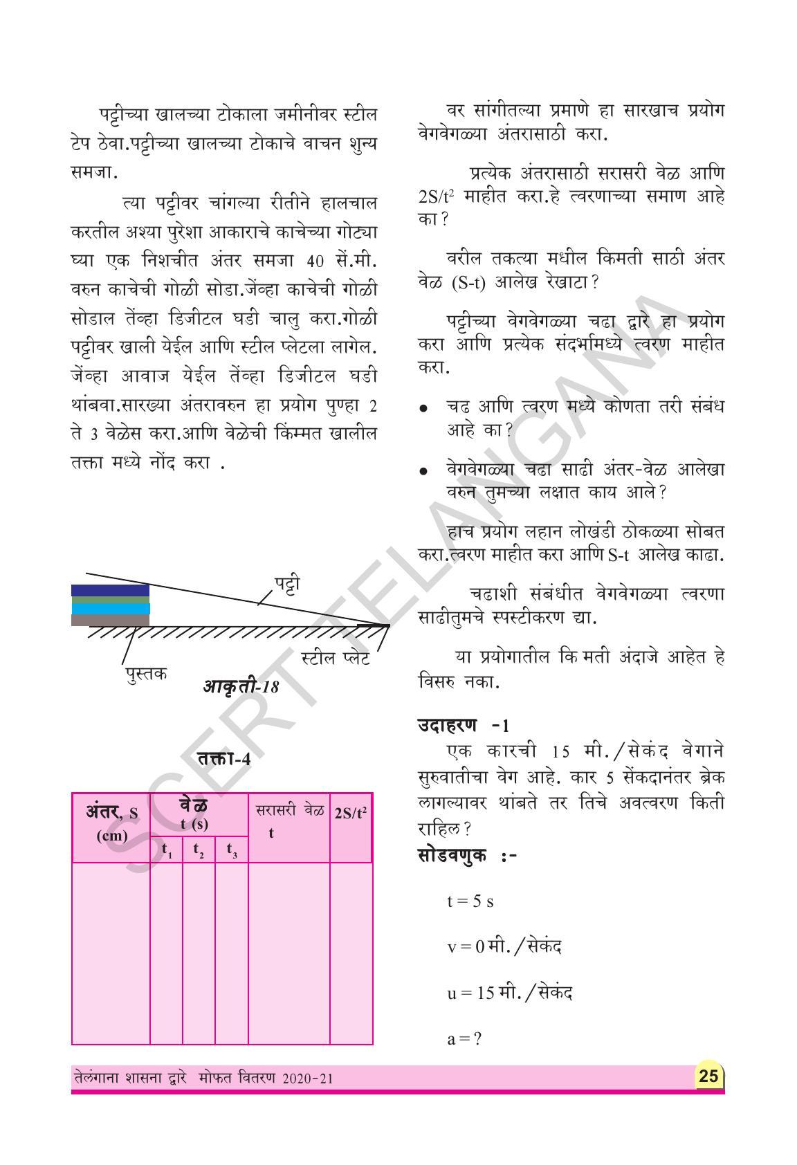 TS SCERT Class 9 Physical Science(Marathi Medium) Text Book - Page 37
