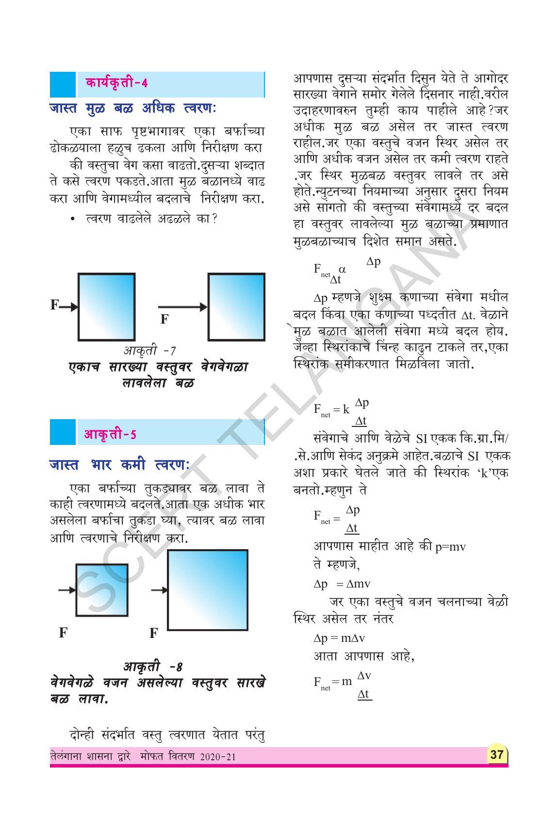 TS SCERT Class 9 Physical Science(Marathi Medium) Text Book - Page 49