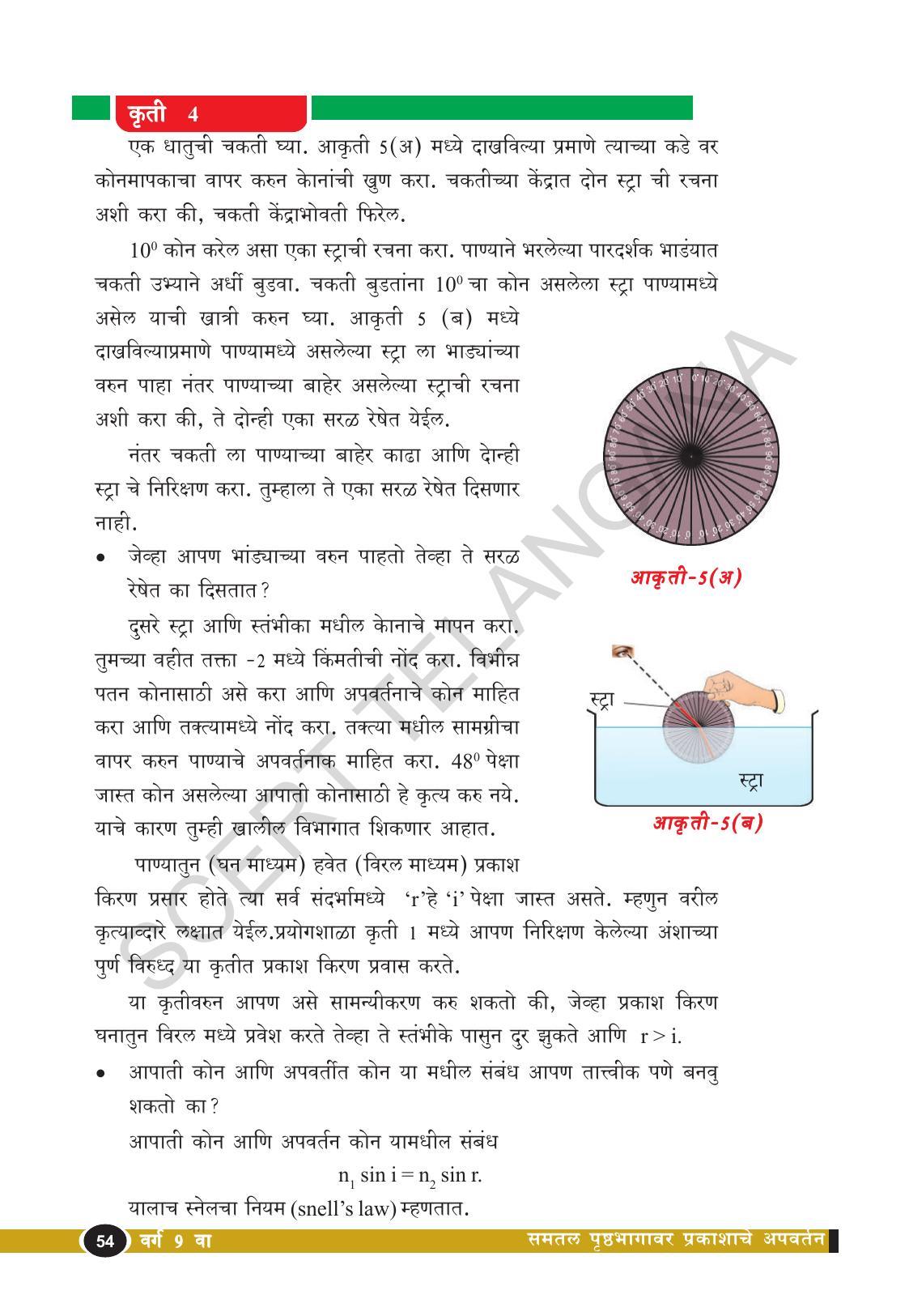 TS SCERT Class 9 Physical Science(Marathi Medium) Text Book - Page 66