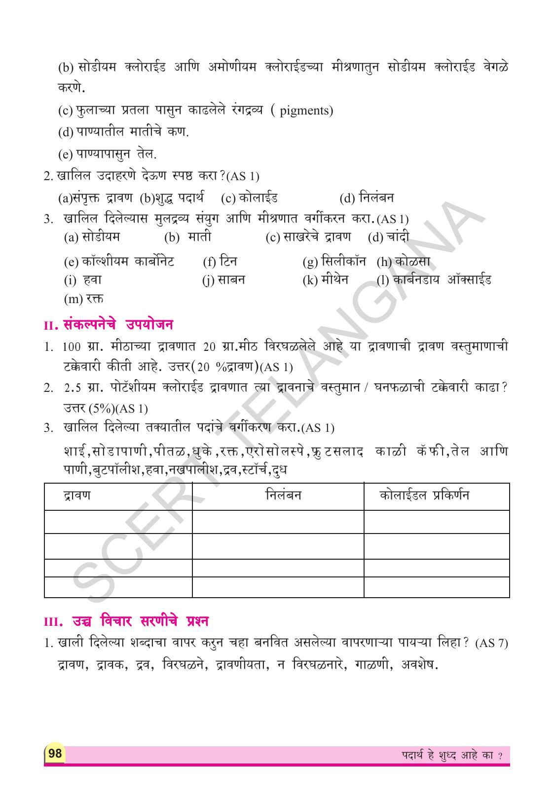 TS SCERT Class 9 Physical Science(Marathi Medium) Text Book - Page 110
