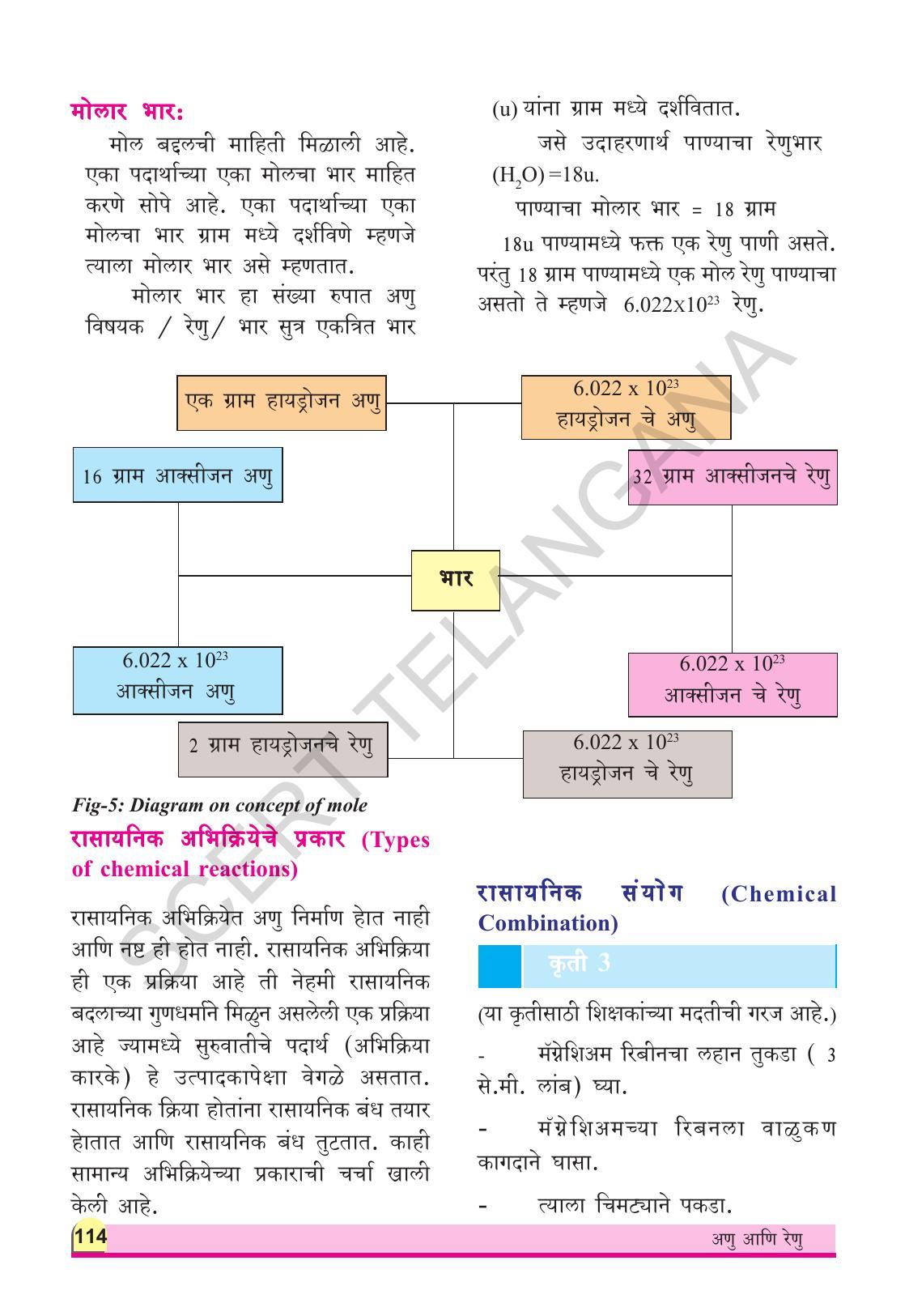 TS SCERT Class 9 Physical Science(Marathi Medium) Text Book - Page 126