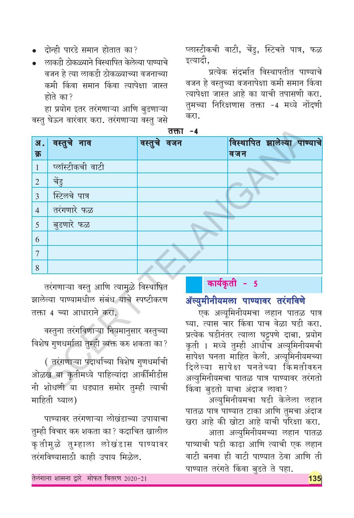 TS SCERT Class 9 Physical Science(Marathi Medium) Text Book - Page 147