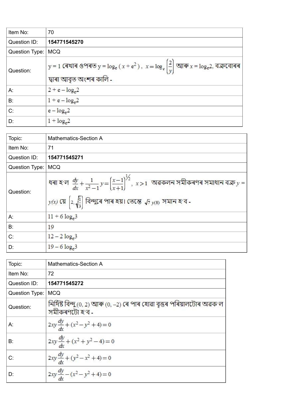 JEE Mains 2022: BTech Assamese (Shift 2) 28-07-2022 Question Paper - Page 28