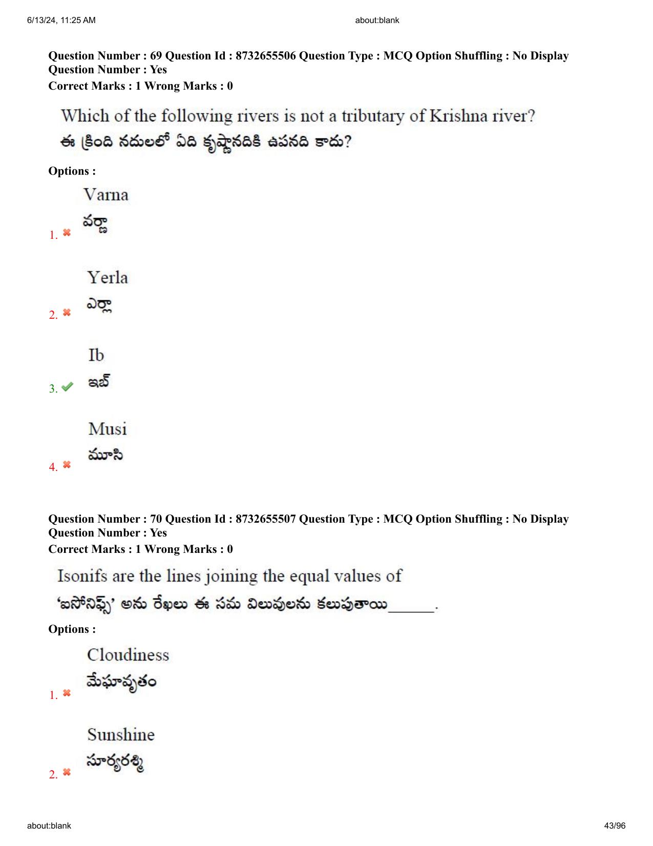 AP EDCET 2024 Social Studies Question Paper with Answer Key (English) - Page 43