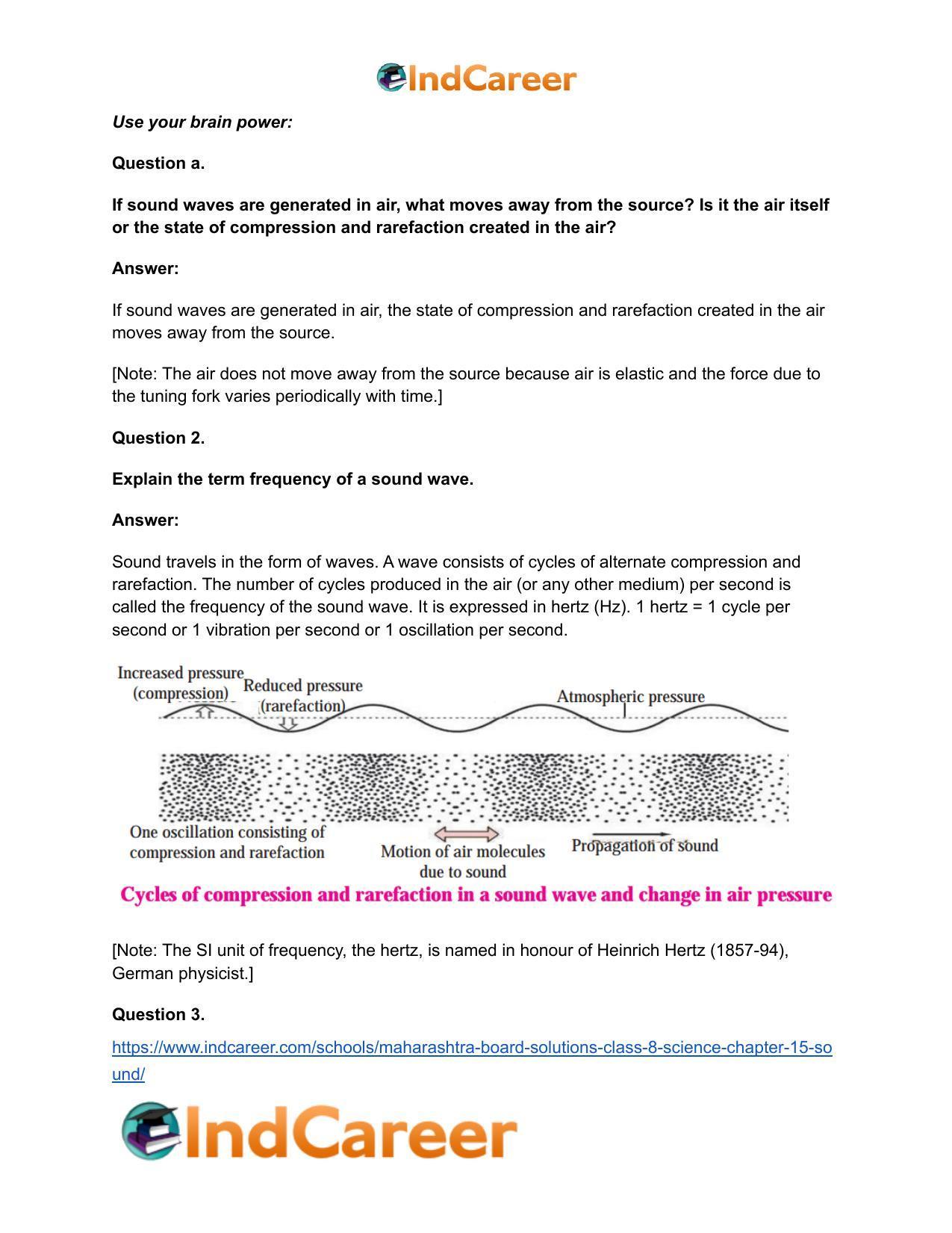 Maharashtra Board Solutions Class 8-Science: Chapter 15- Sound - Page 17