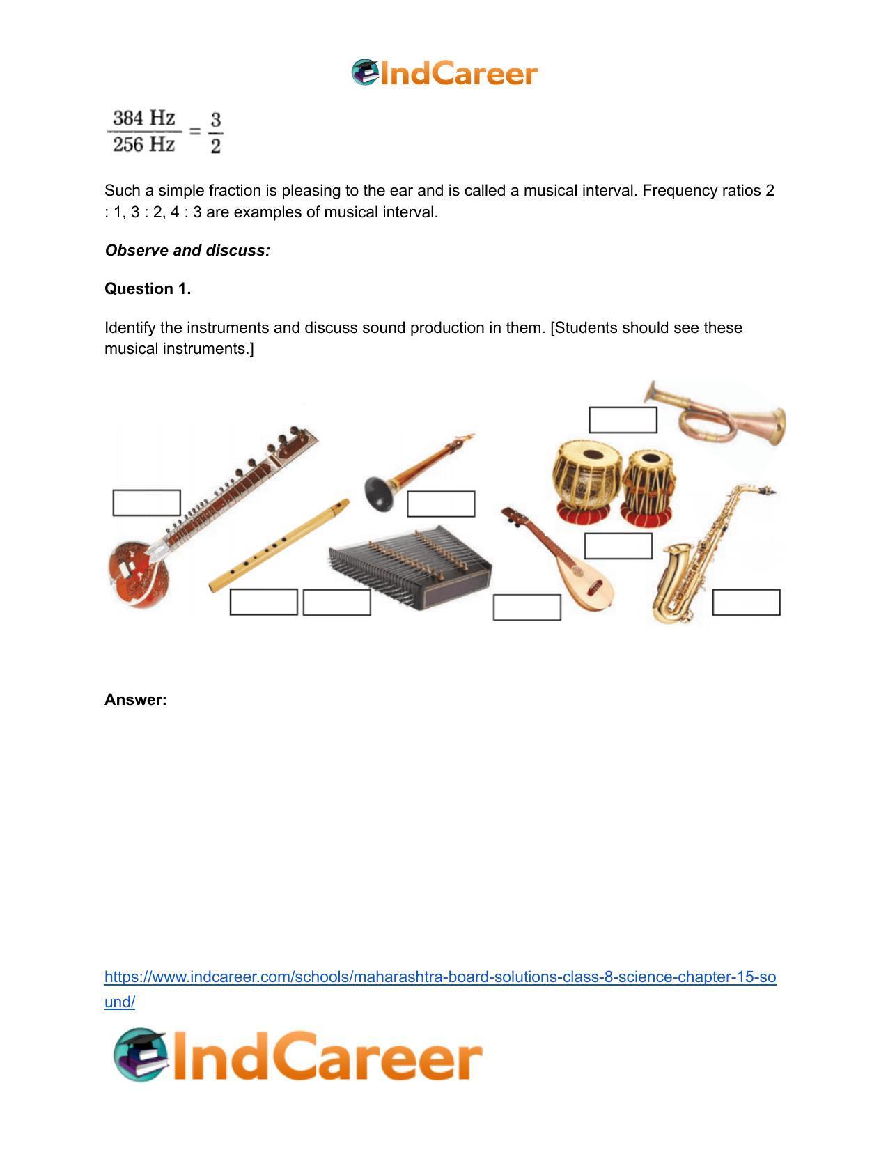 Maharashtra Board Solutions Class 8-Science: Chapter 15- Sound - Page 21