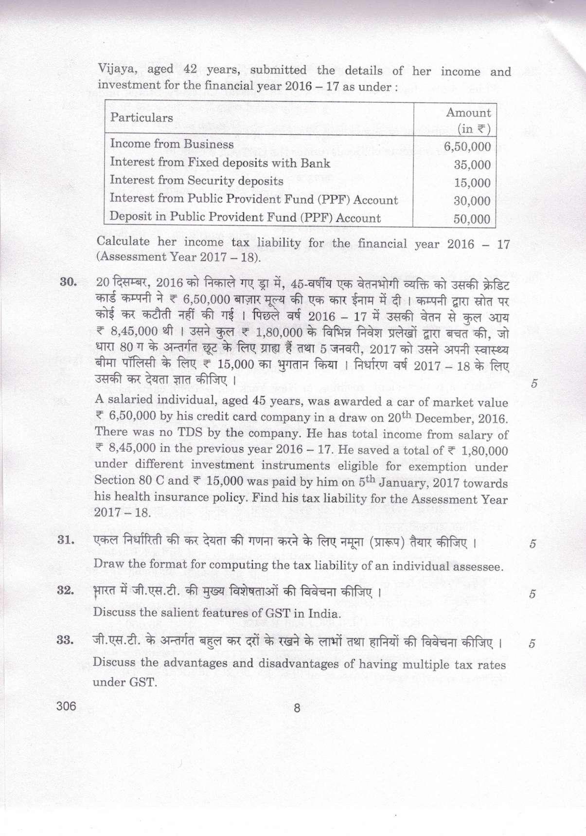 CBSE Class 12 306 Taxation_compressed 2019 Question Paper - Page 8