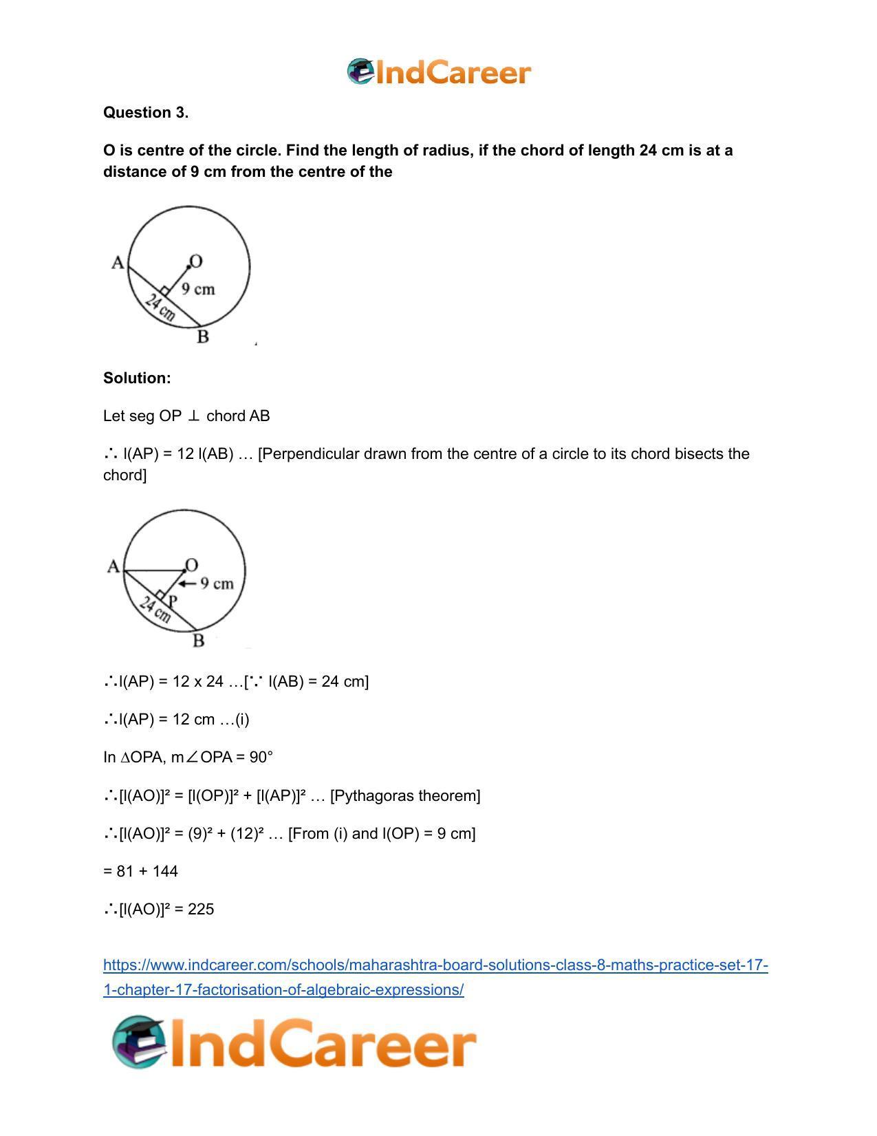 Maharashtra Board Solutions Class 8-Maths (Practice Set 17.1): Chapter 17- Factorisation of Algebraic Expressions - Page 4