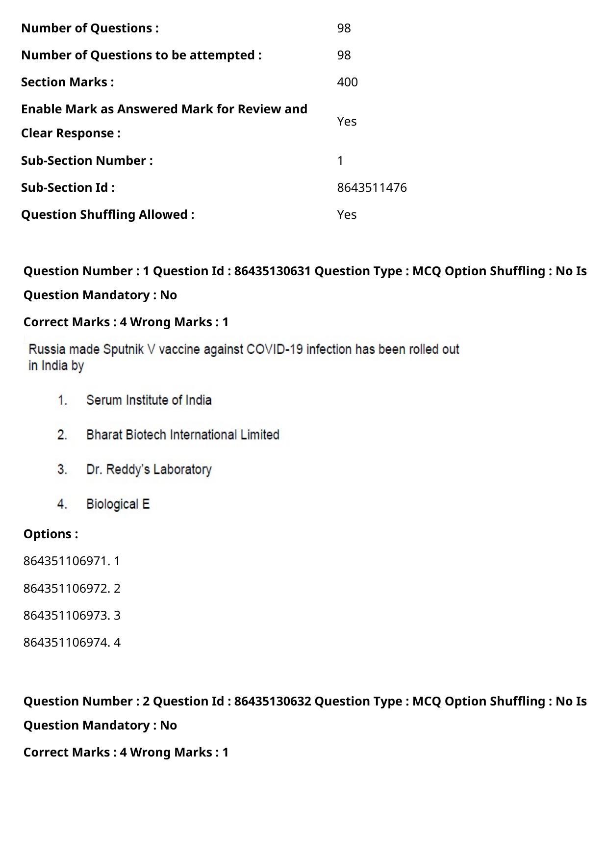  CUET PG 2021 PGQP40 Question Paper - Page 2