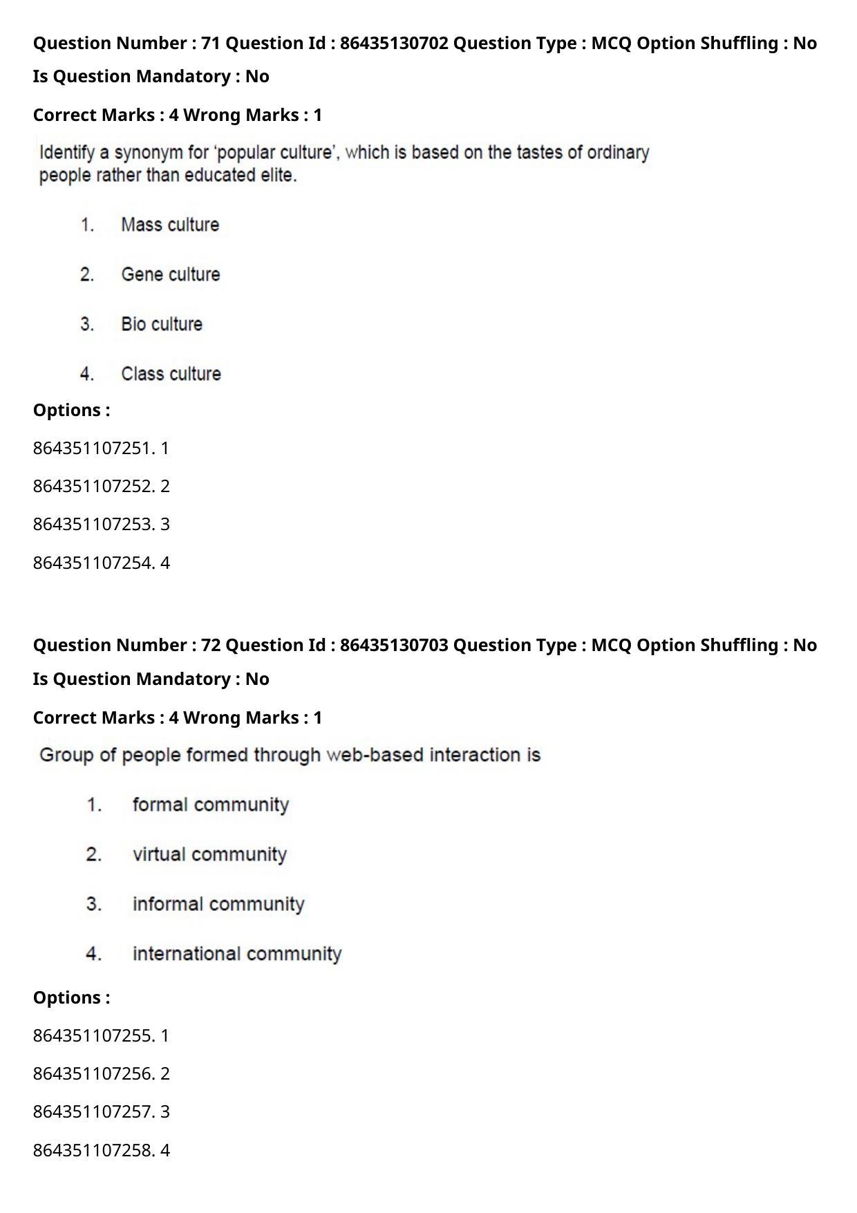  CUET PG 2021 PGQP40 Question Paper - Page 45