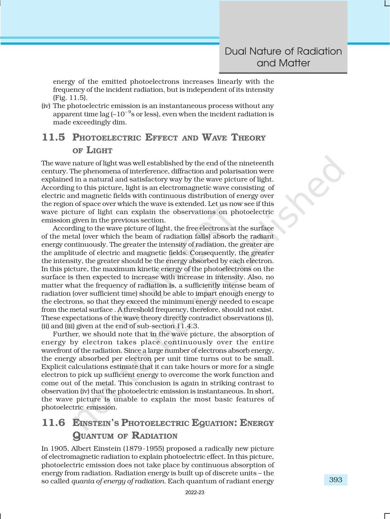 NCERT Book for Class 12 Physics Chapter 11 Dual Nature Of Radiation And Matter - Page 8