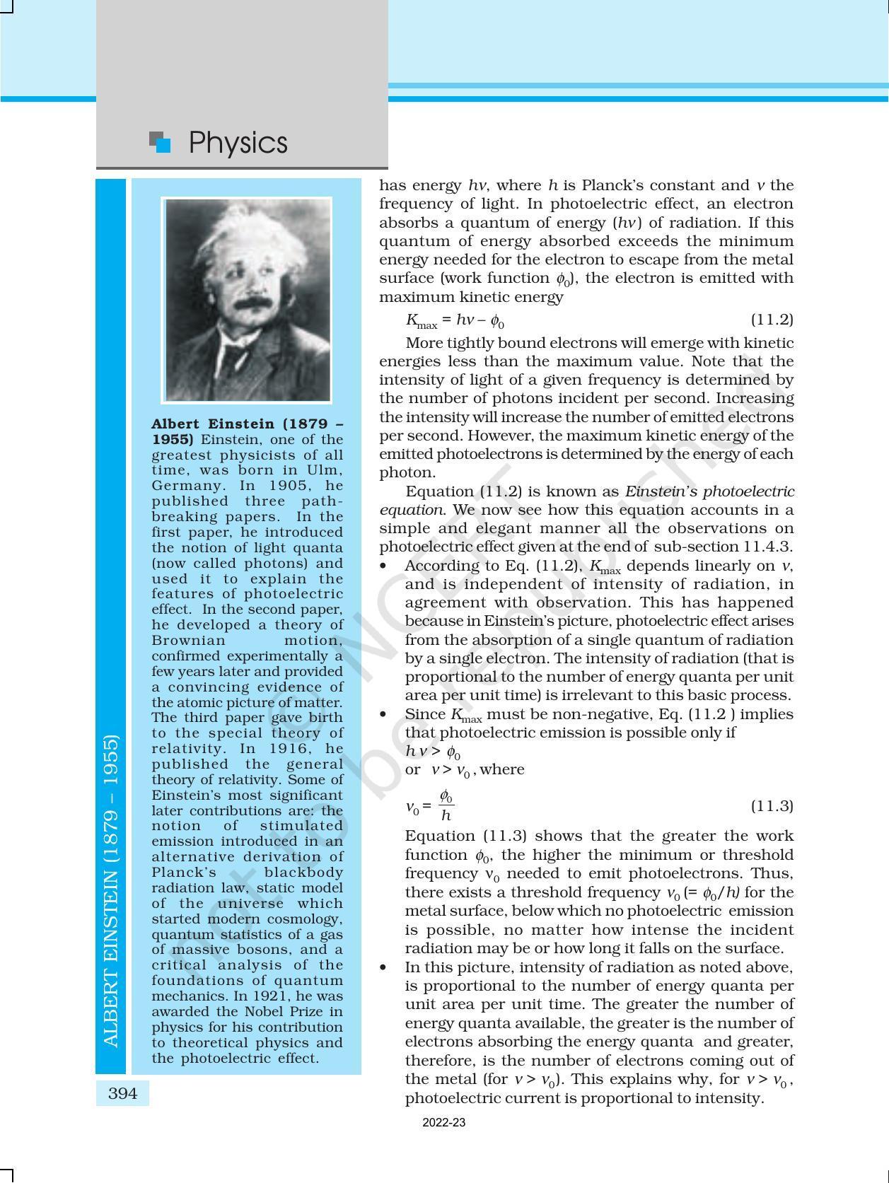 NCERT Book for Class 12 Physics Chapter 11 Dual Nature Of Radiation And Matter - Page 9