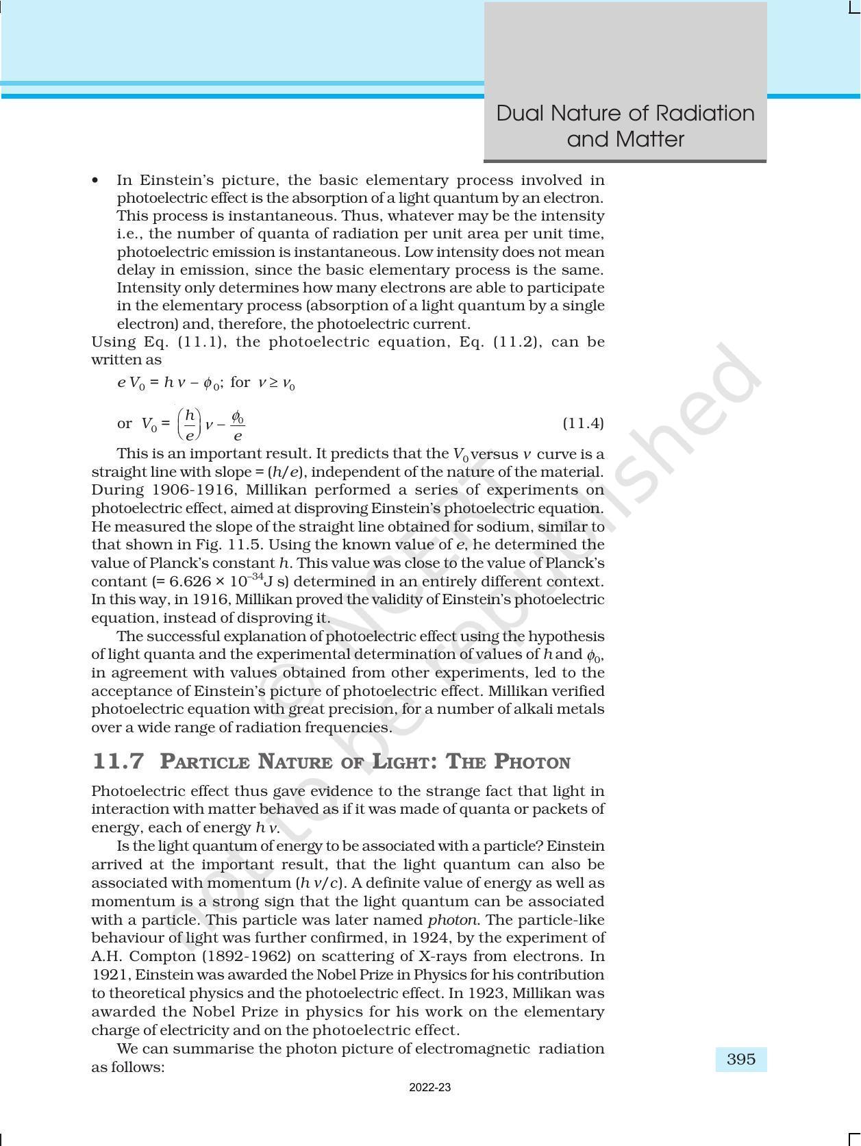 NCERT Book for Class 12 Physics Chapter 11 Dual Nature Of Radiation And Matter - Page 10