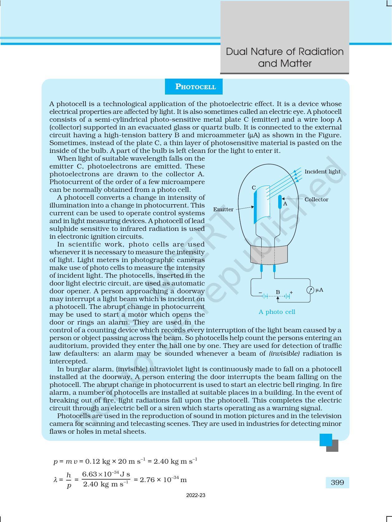 NCERT Book for Class 12 Physics Chapter 11 Dual Nature Of Radiation And Matter - Page 14