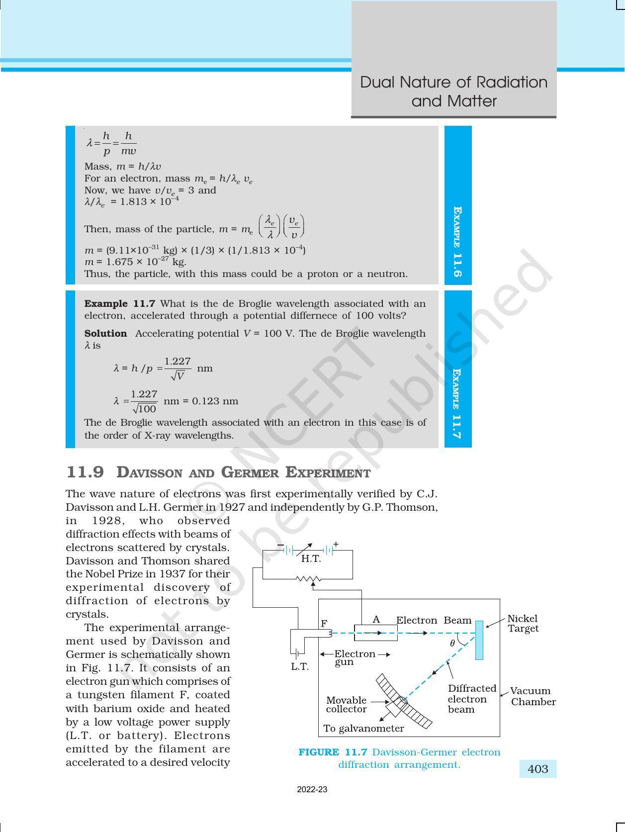 NCERT Book for Class 12 Physics Chapter 11 Dual Nature Of Radiation And Matter - Page 18