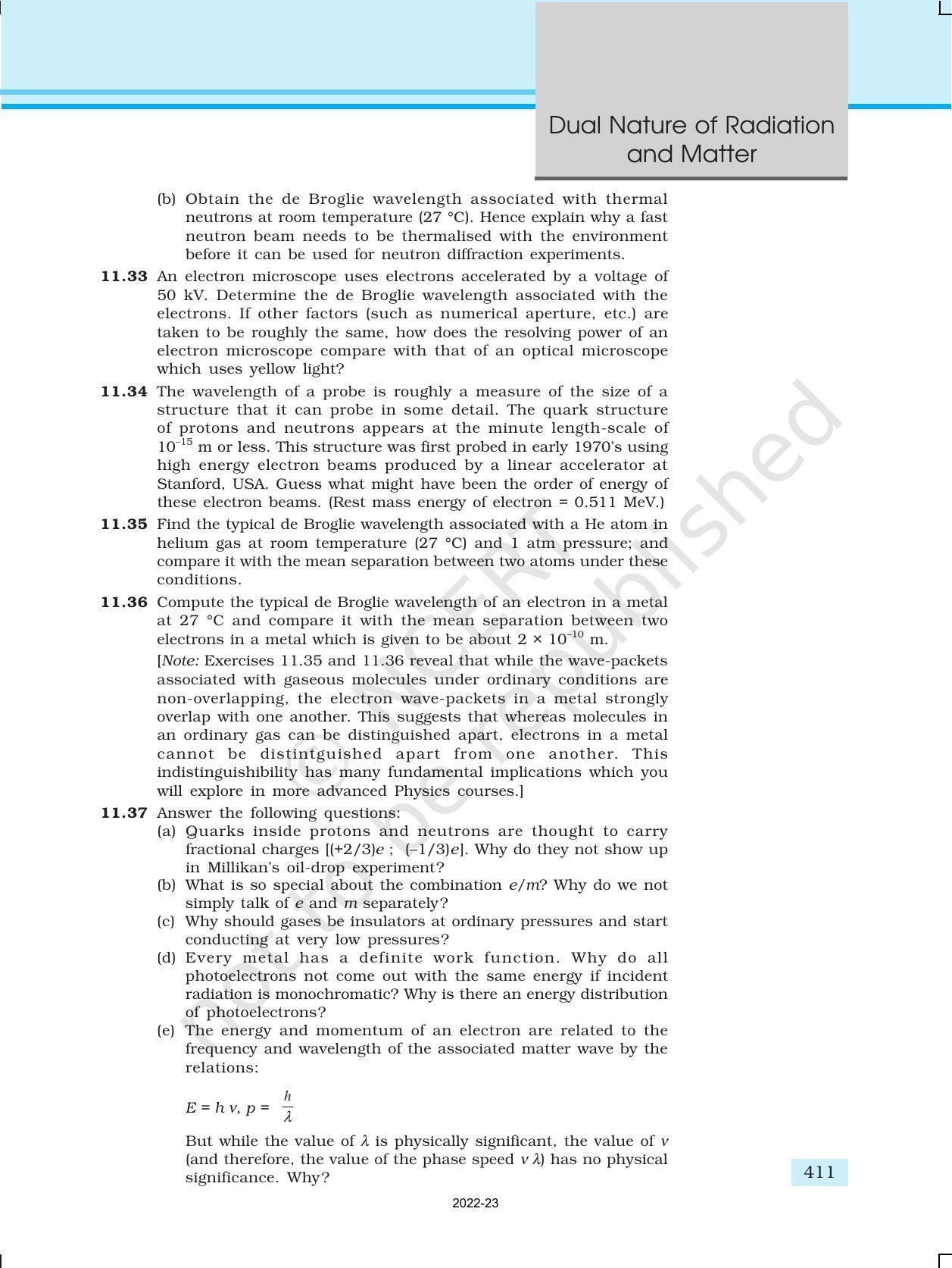 NCERT Book for Class 12 Physics Chapter 11 Dual Nature Of Radiation And Matter - Page 26