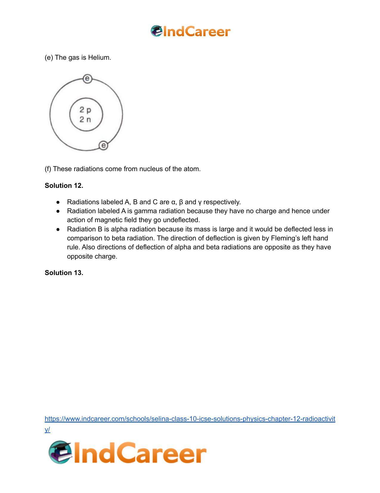 Selina Class 10 ICSE Solutions Physics : Chapter 12- Radioactivity - Page 5
