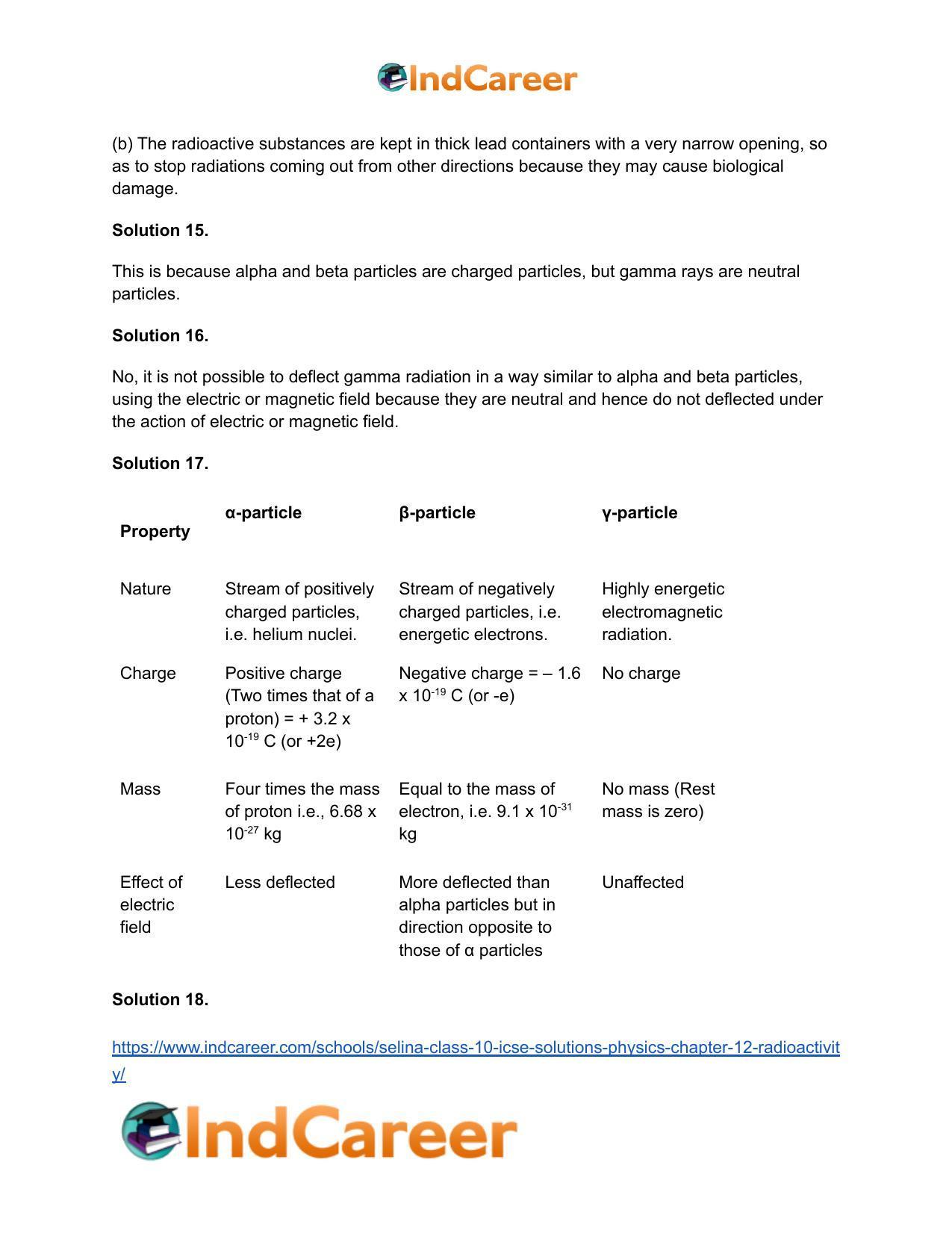 Selina Class 10 ICSE Solutions Physics : Chapter 12- Radioactivity - Page 7