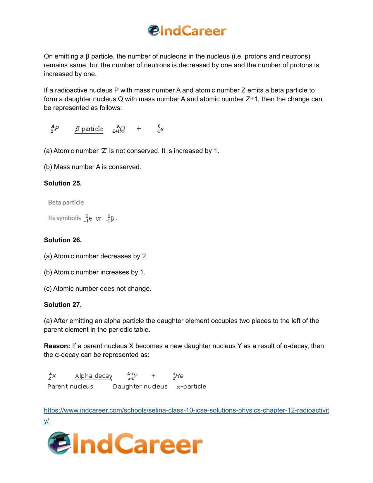 Selina Class 10 ICSE Solutions Physics : Chapter 12- Radioactivity - Page 9