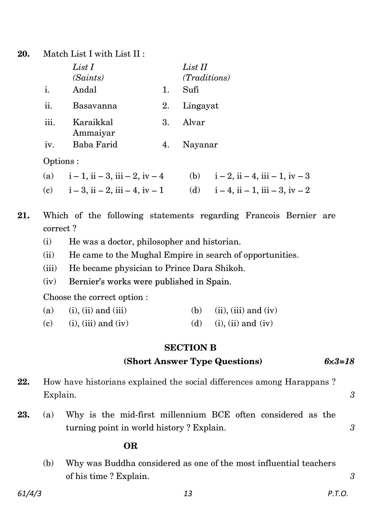 CBSE Class 12 61-4-3 History 2023 Question Paper - Page 13