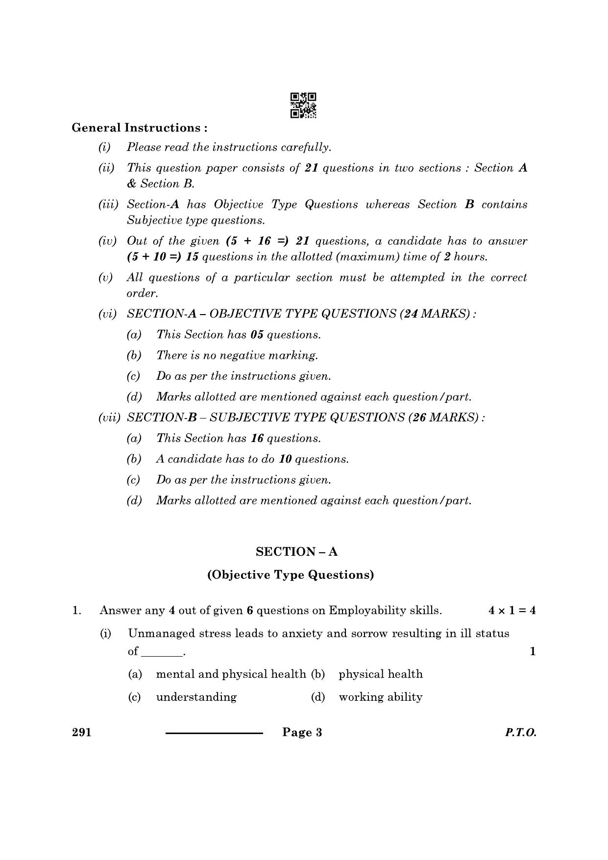 CBSE Class 10 Automotive 2024 Question Paper - Page 3