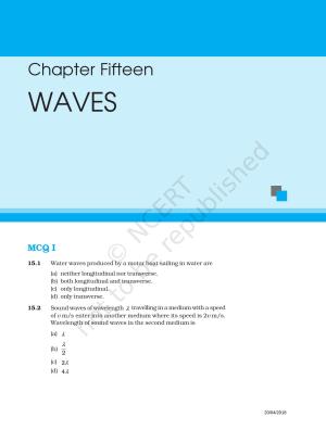 NCERT Exemplar Book for Class 11 Physics: Chapter 14 Waves