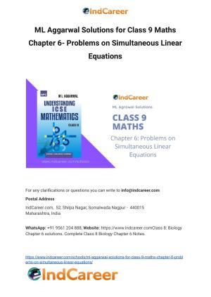 ML Aggarwal Solutions for Class 9 Maths Chapter 6- Problems on Simultaneous Linear Equations