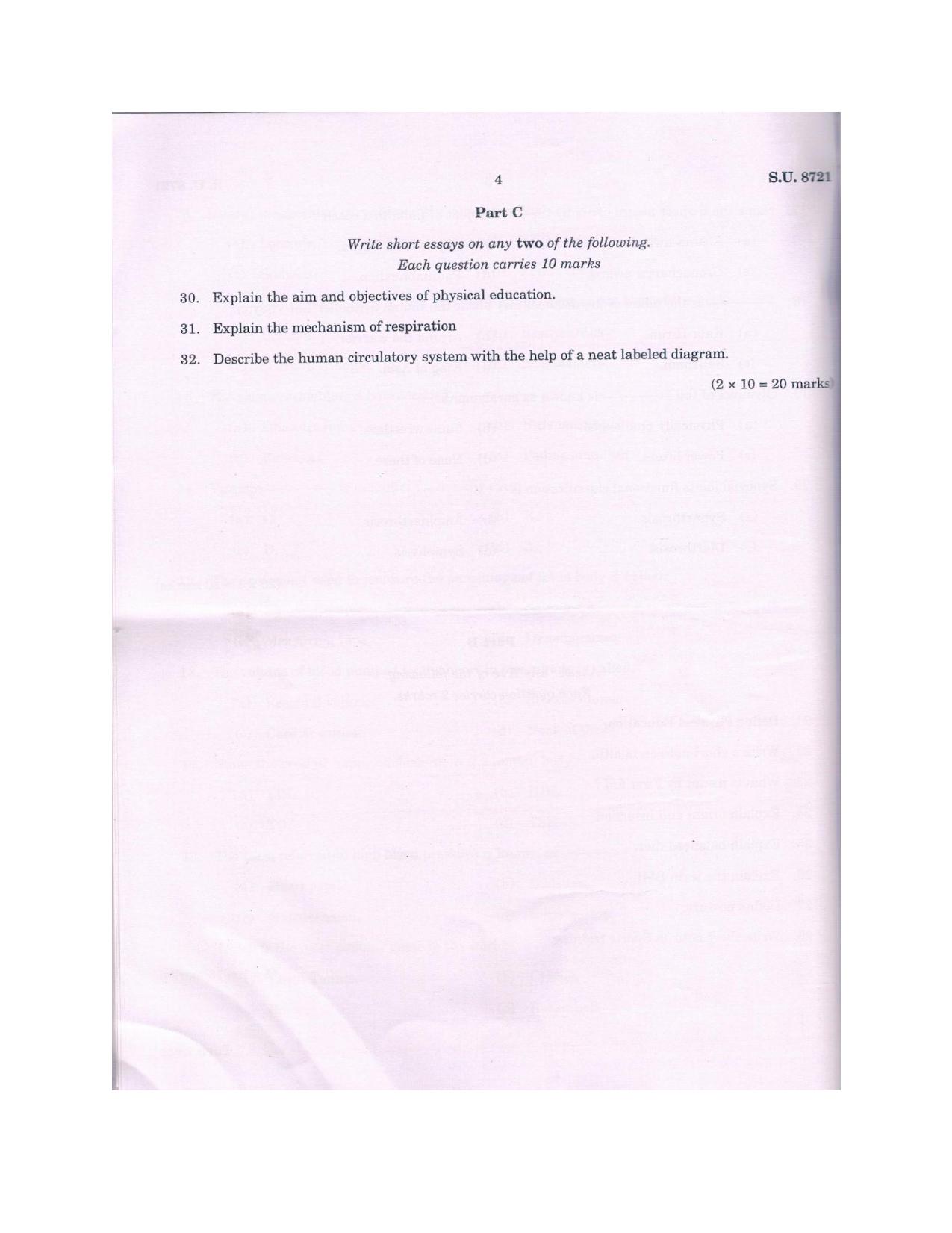SSUS Entrance Exam MPED 2018 Question Paper - Page 4