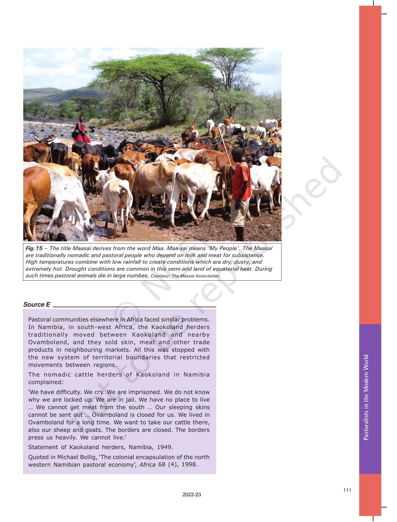 NCERT Book for Class 9 History Chapter 5 Pastoralists in the Modern World - Page 15