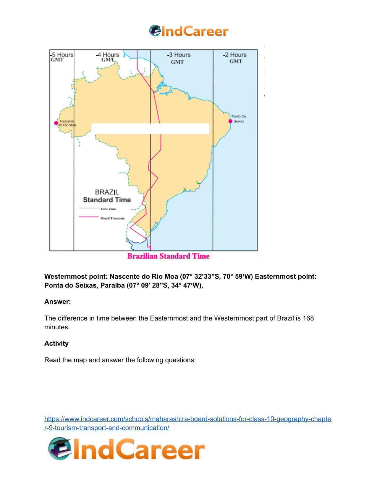 Maharashtra Board Solutions for Class 10- Geography: Chapter 9- Tourism, Transport and Communication - Page 27
