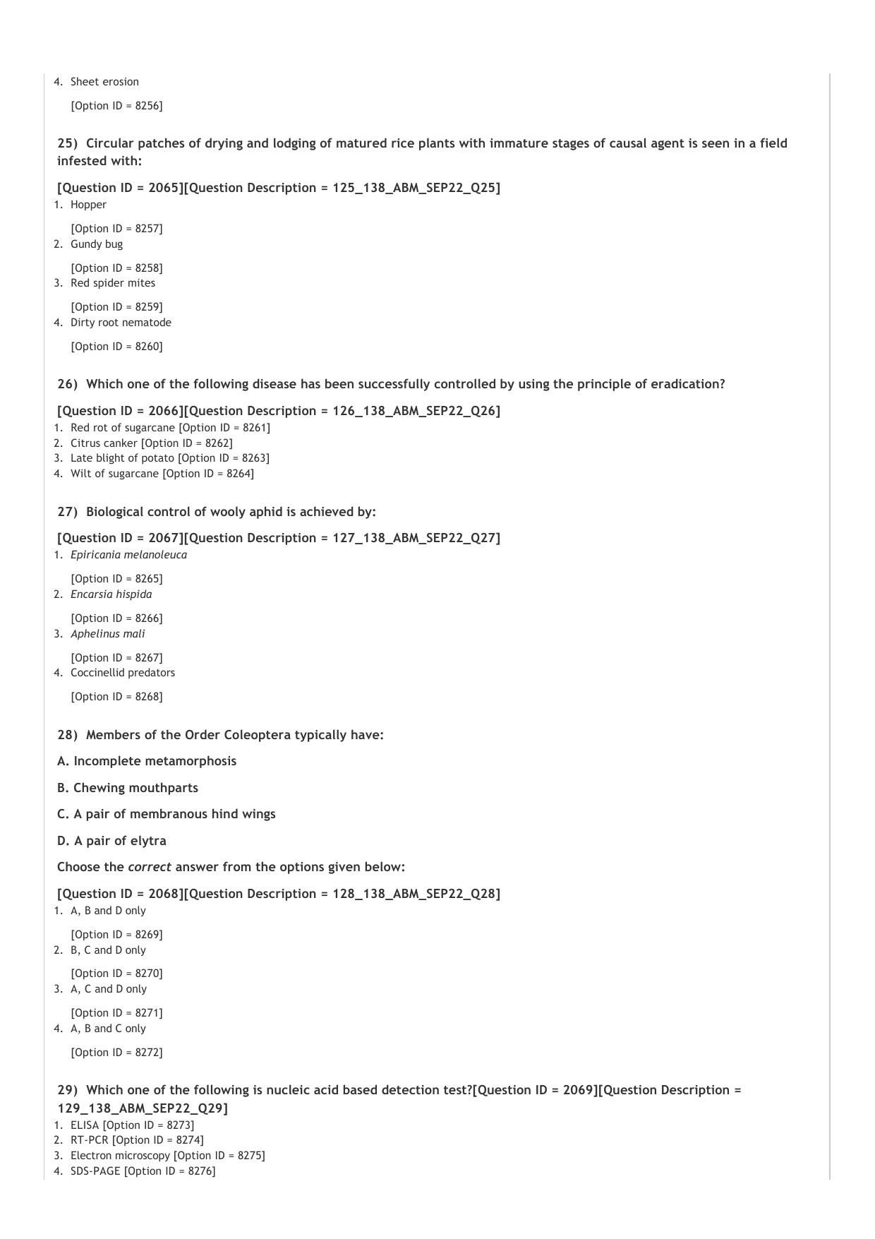 ICAR AIEEA PG 2022 AGRI BUSINESS MANAGEMENT Question Paper - Page 5