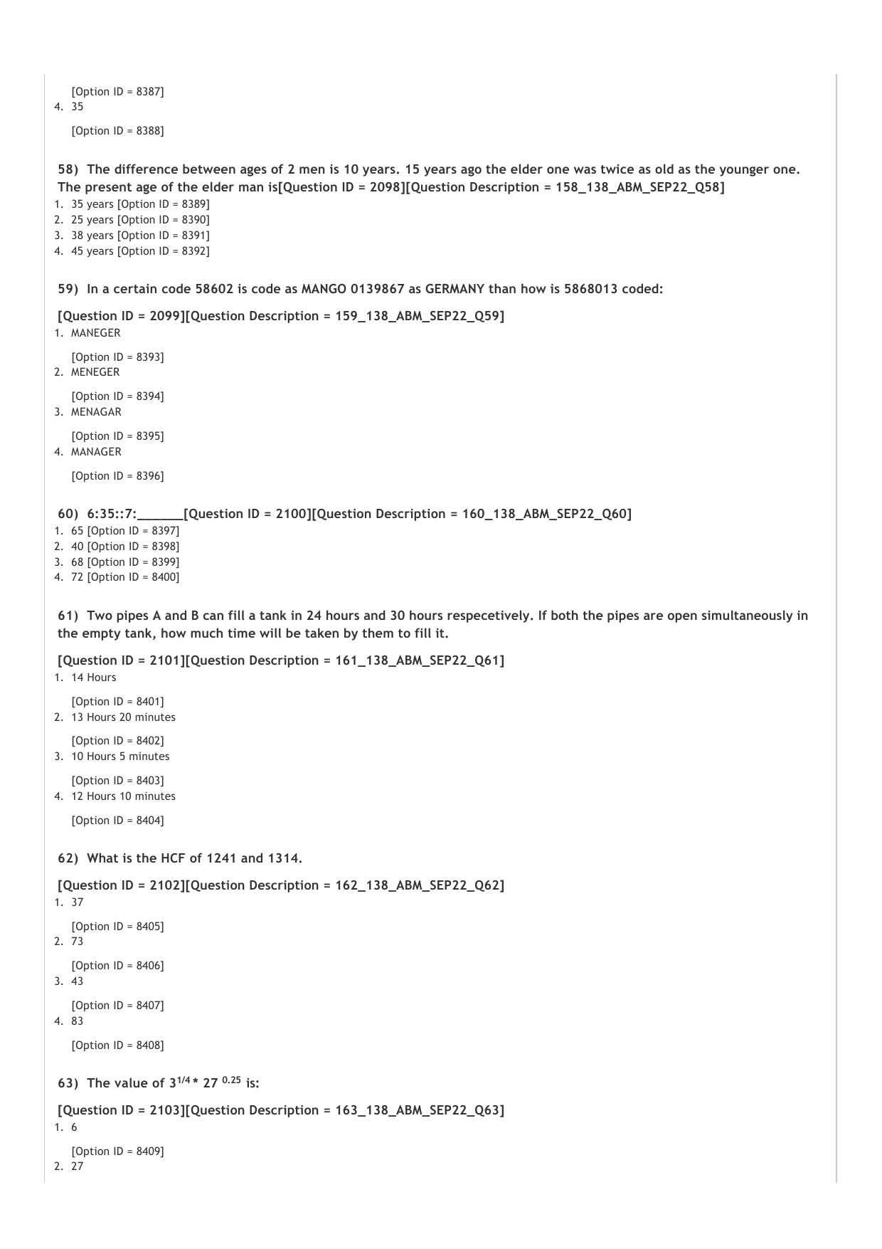 ICAR AIEEA PG 2022 AGRI BUSINESS MANAGEMENT Question Paper - Page 10