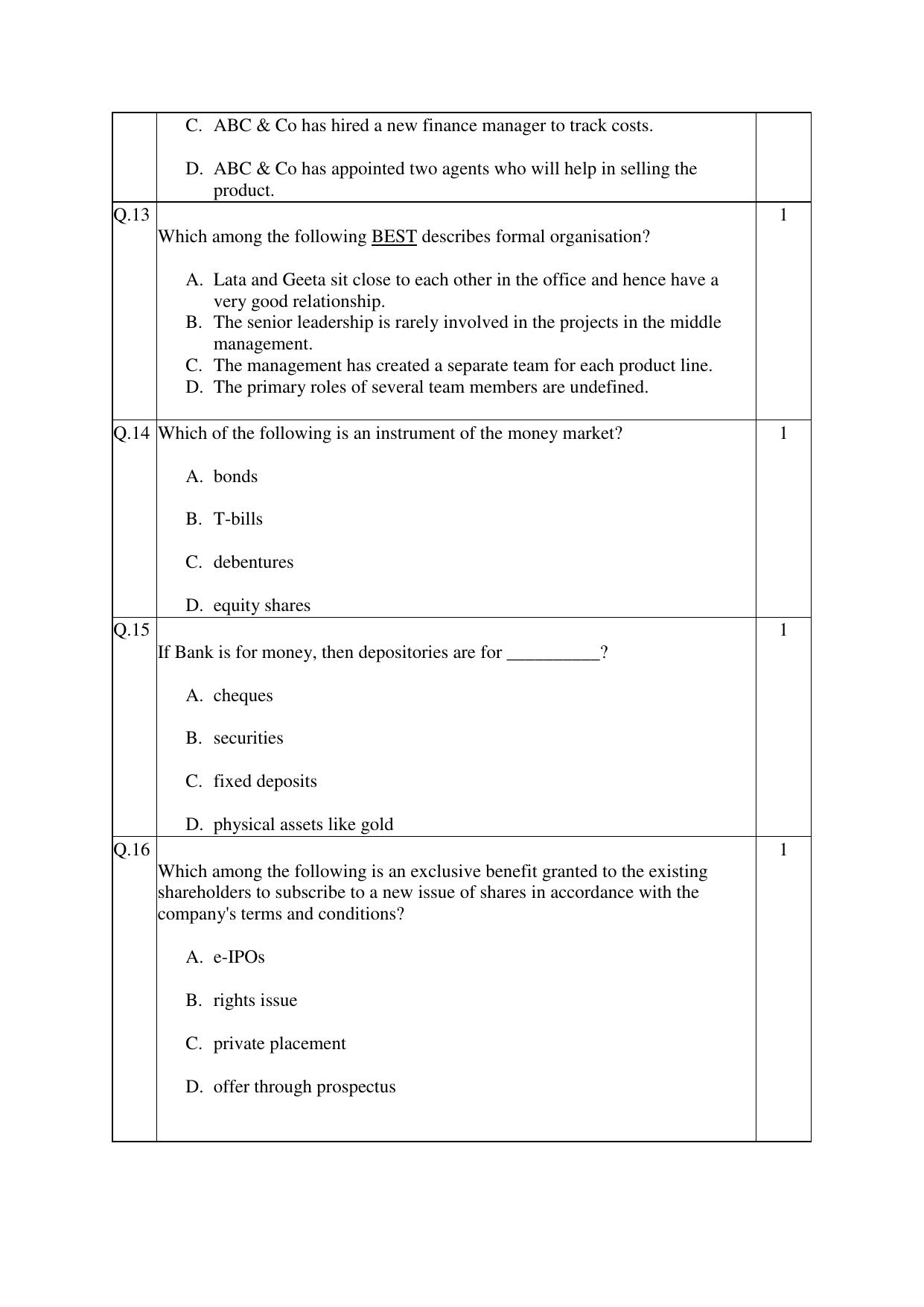 CBSE Class 12 Business Studies Practice Questions 2022-23 - Page 5