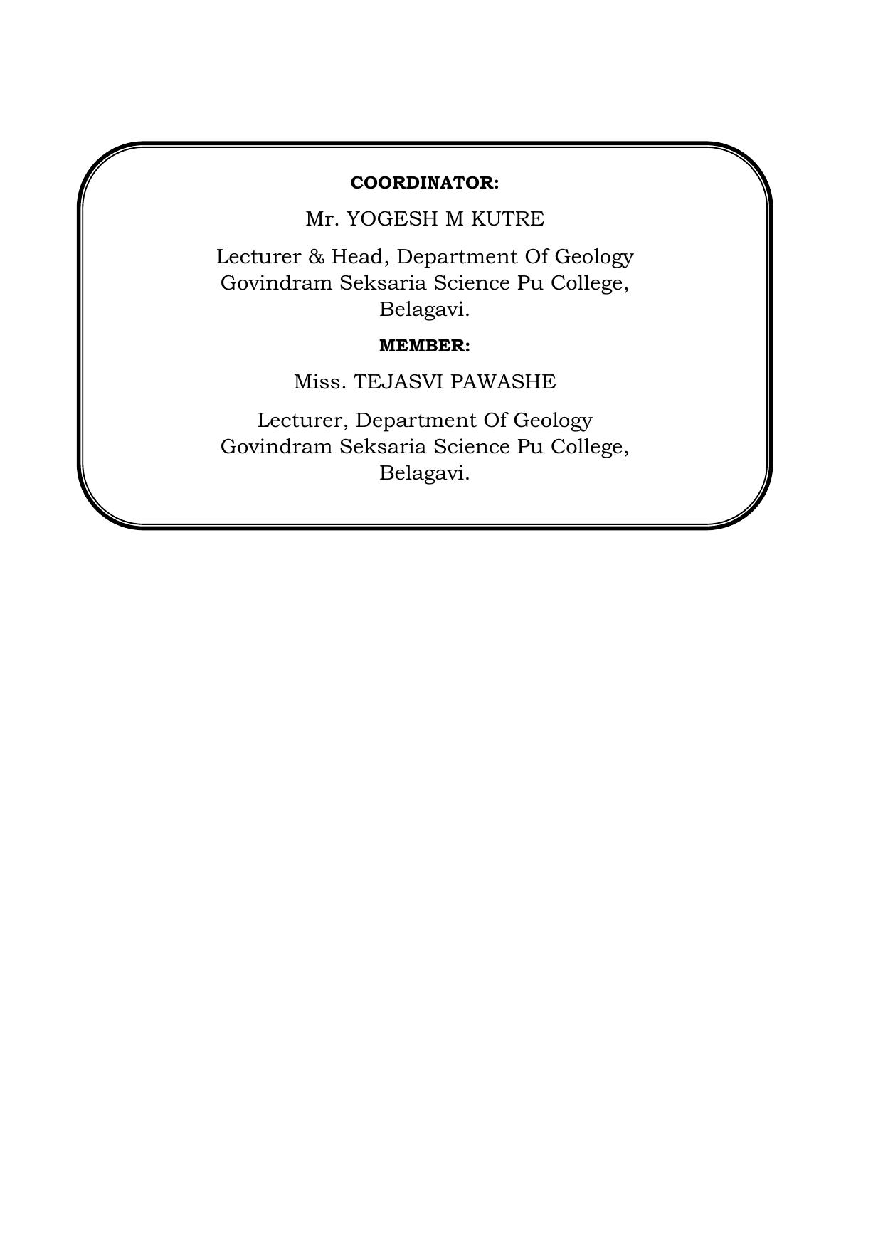 Karnataka 1st PUC Question Bank 2025 - Geology - Page 2