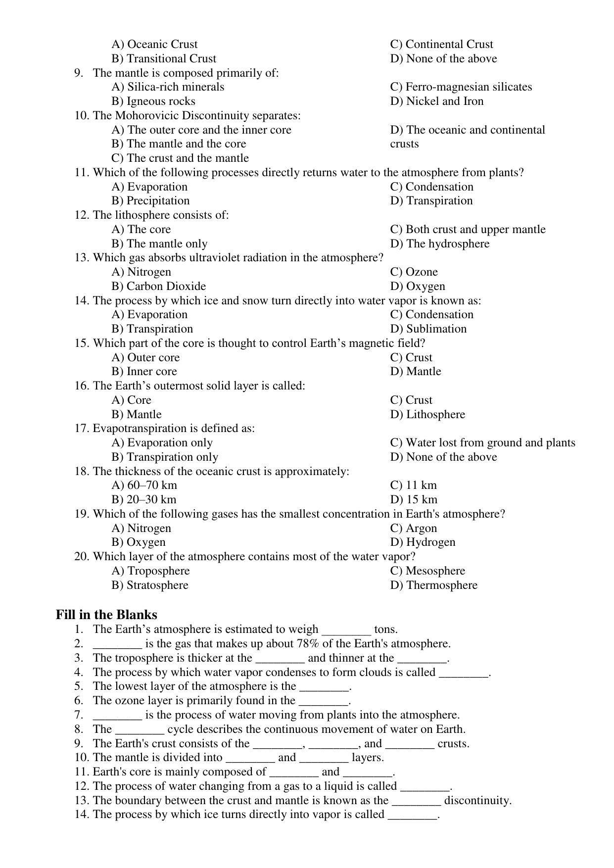 Karnataka 1st PUC Question Bank 2025 - Geology - Page 6