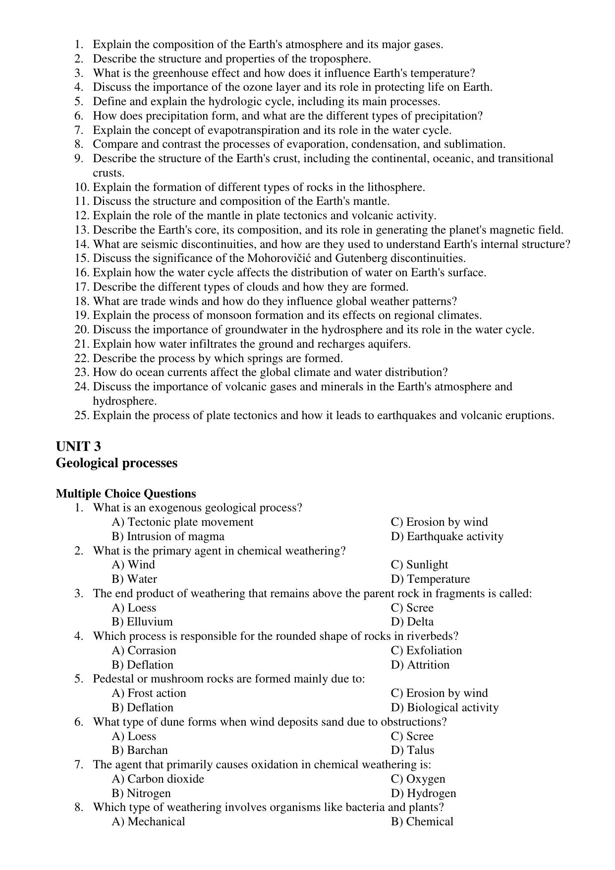 Karnataka 1st PUC Question Bank 2025 - Geology - Page 8