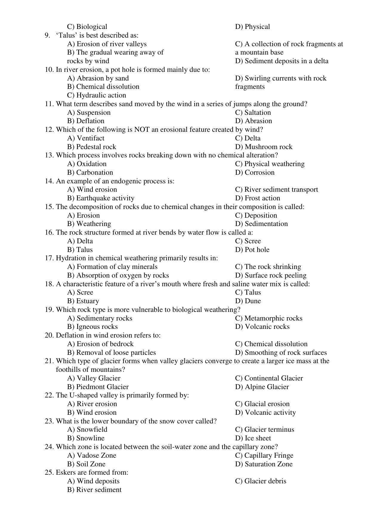 Karnataka 1st PUC Question Bank 2025 - Geology - Page 9