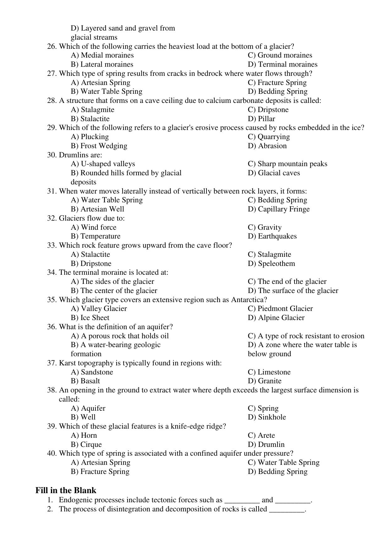 Karnataka 1st PUC Question Bank 2025 - Geology - Page 10