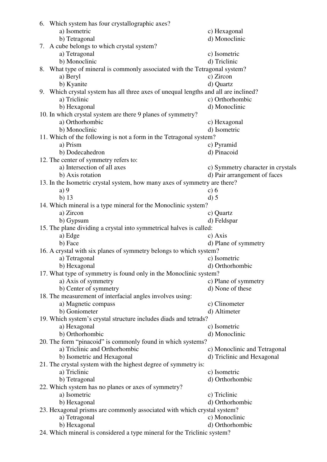 Karnataka 1st PUC Question Bank 2025 - Geology - Page 20