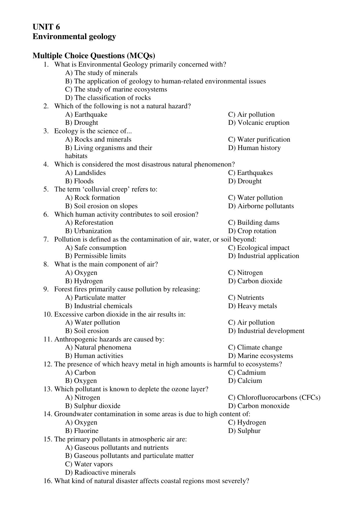 Karnataka 1st PUC Question Bank 2025 - Geology - Page 24