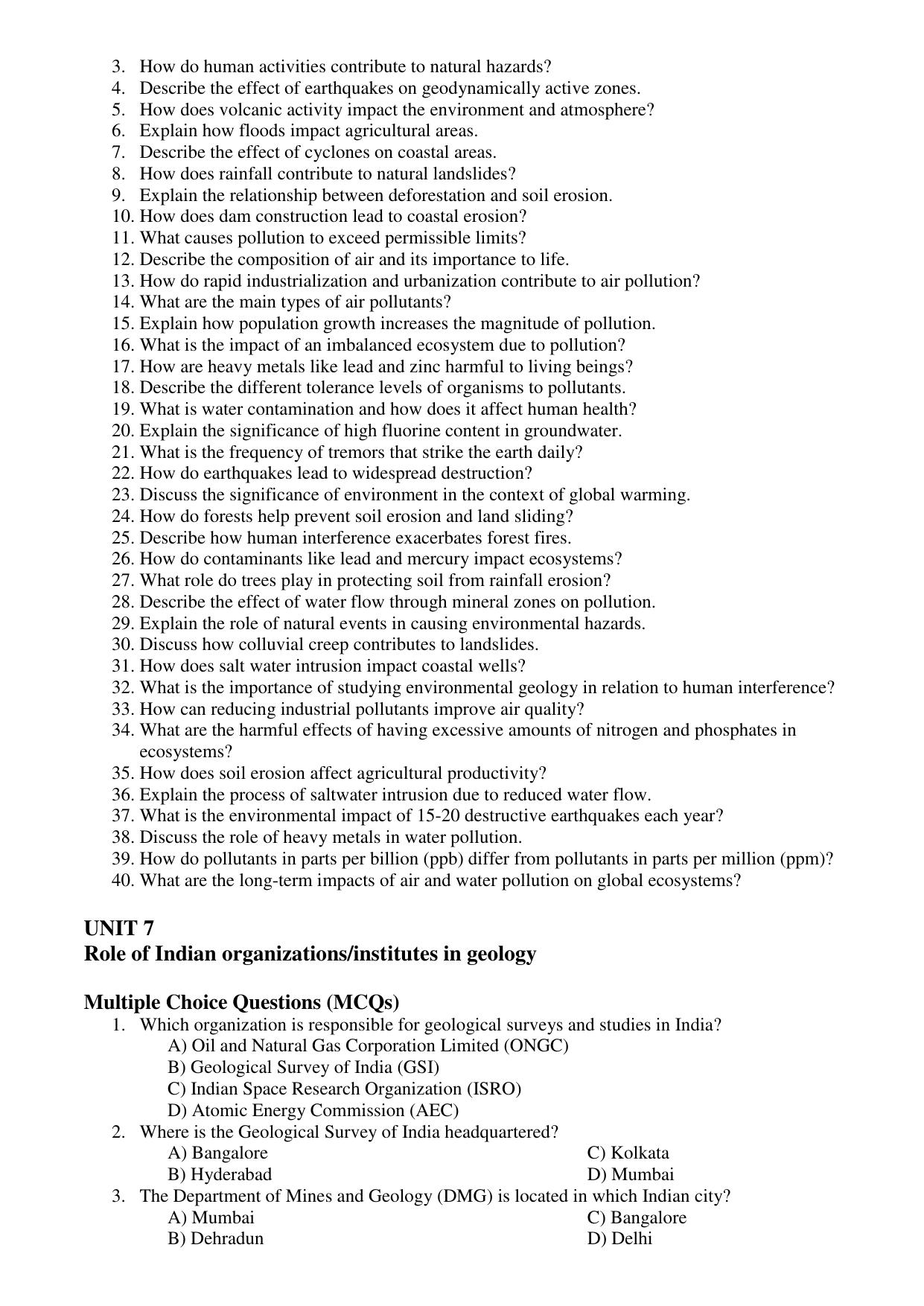 Karnataka 1st PUC Question Bank 2025 - Geology - Page 27
